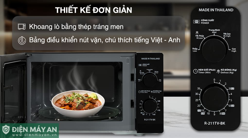 Lò vi sóng Sharp R-211TV-BK